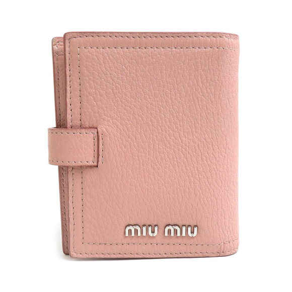 Miu Miu Handbags - Miu Miu Pink Leather Bi fold Wallet